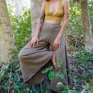 Cotton Flower Clothing - Spirit Pants in Chai